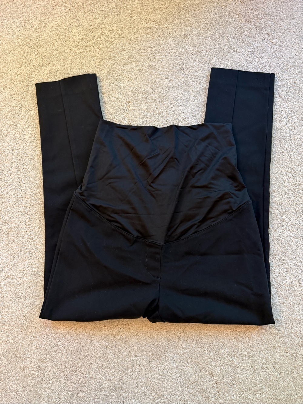 LOFT Black Maternity Leggings with Supportive Panel